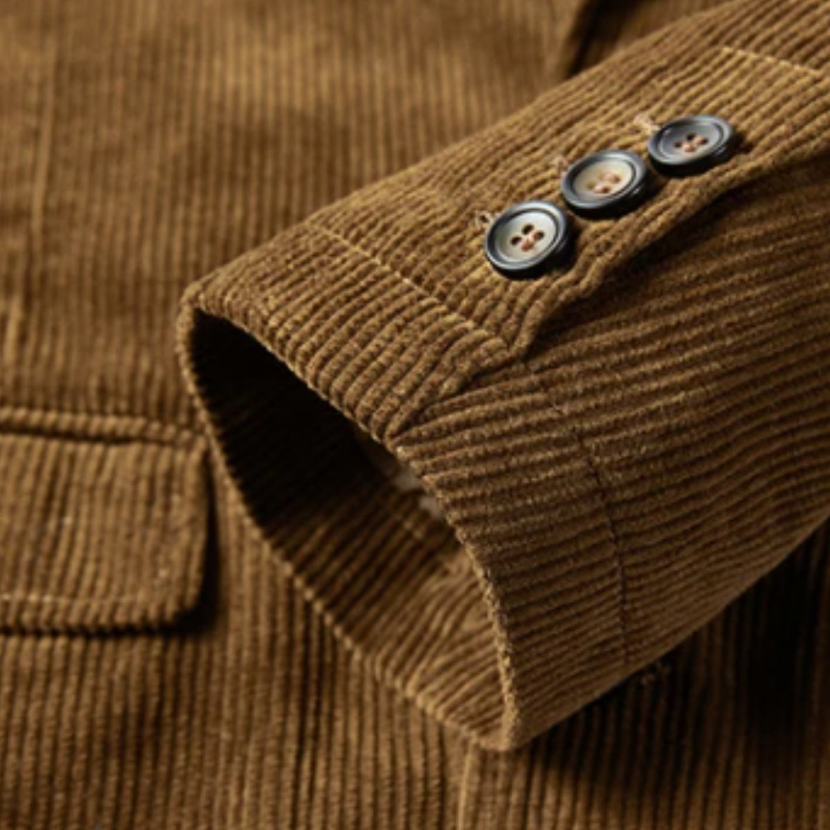 Blazer de Pana con Forro Estampado