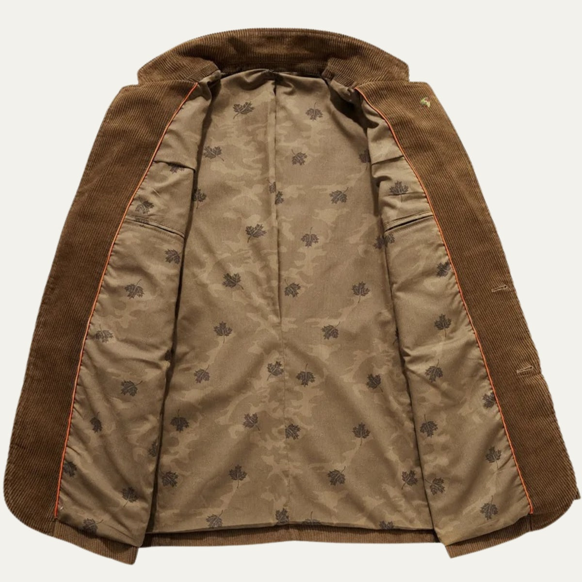 Blazer de Pana con Forro Estampado