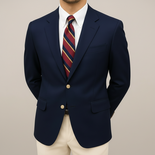 Chaqueta Americana con Botones Metálicos