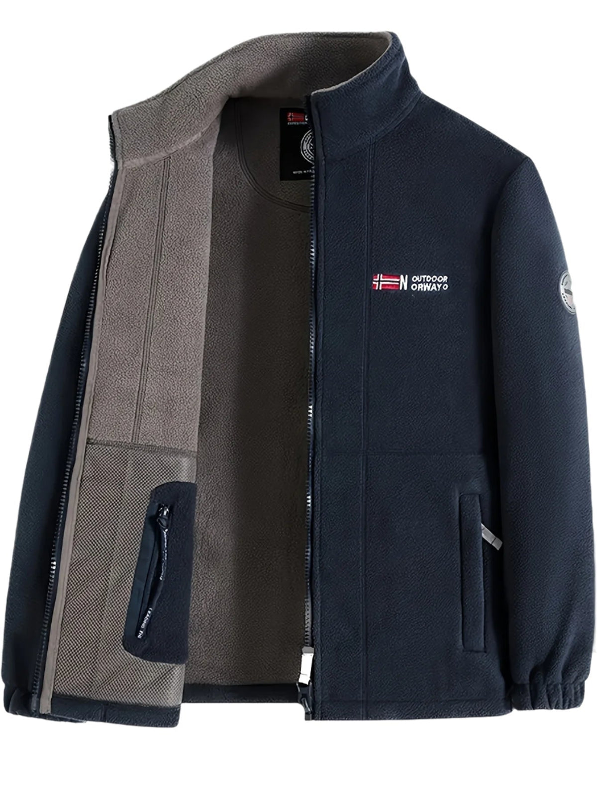 Chaqueta Polar para Hombre, Cuello Alto