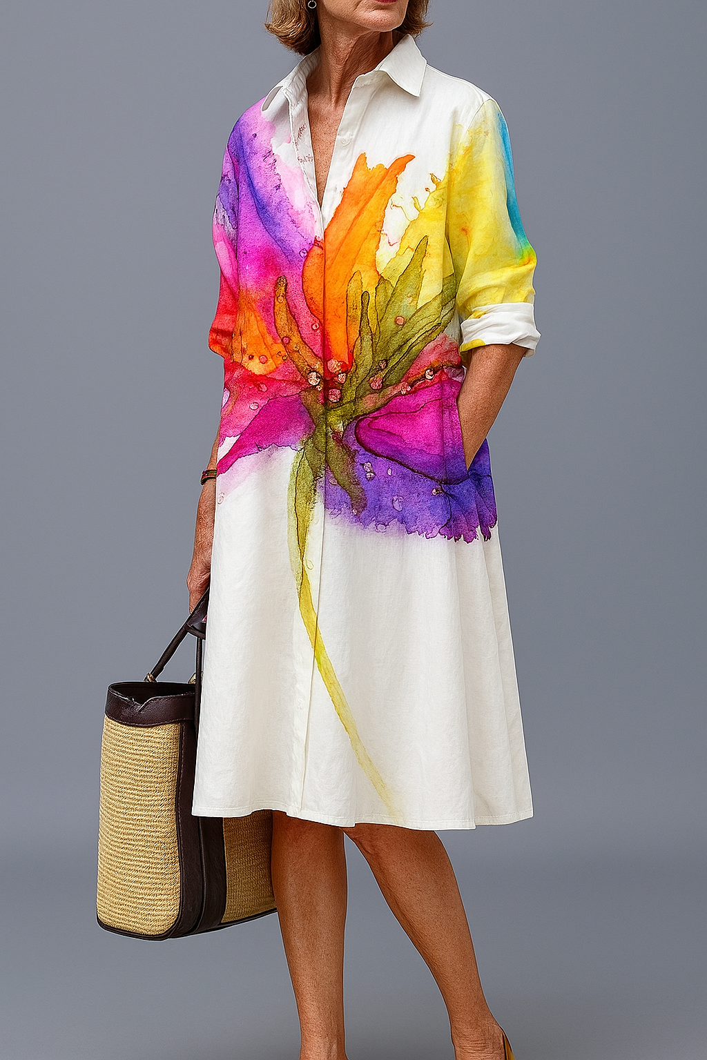 Vestido Midi Sofisticado