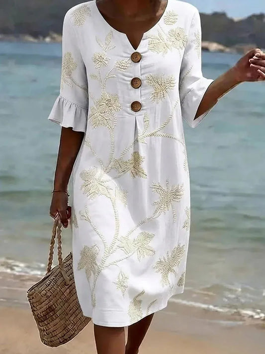 Vestido con Diseño Floral