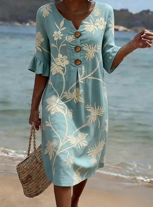 Vestido Floral de Playa