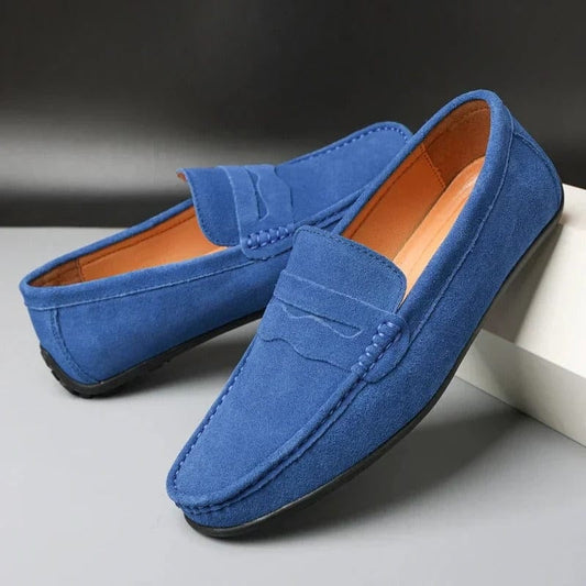 Mocasines de Ante Suela de Goma
