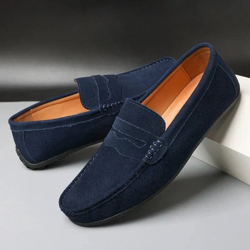 Mocasines de Ante Suela de Goma