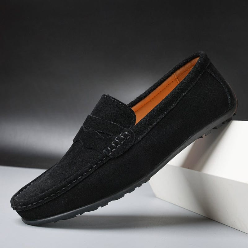 Mocasines de Ante Suela de Goma