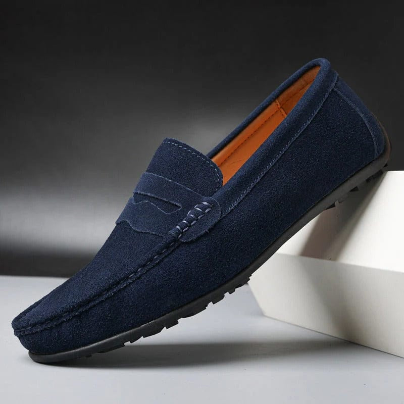 Mocasines de Ante Suela de Goma