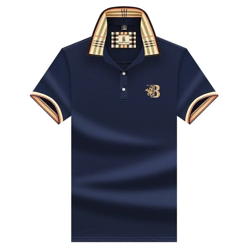 Polo Cuello Cuadros Bordado