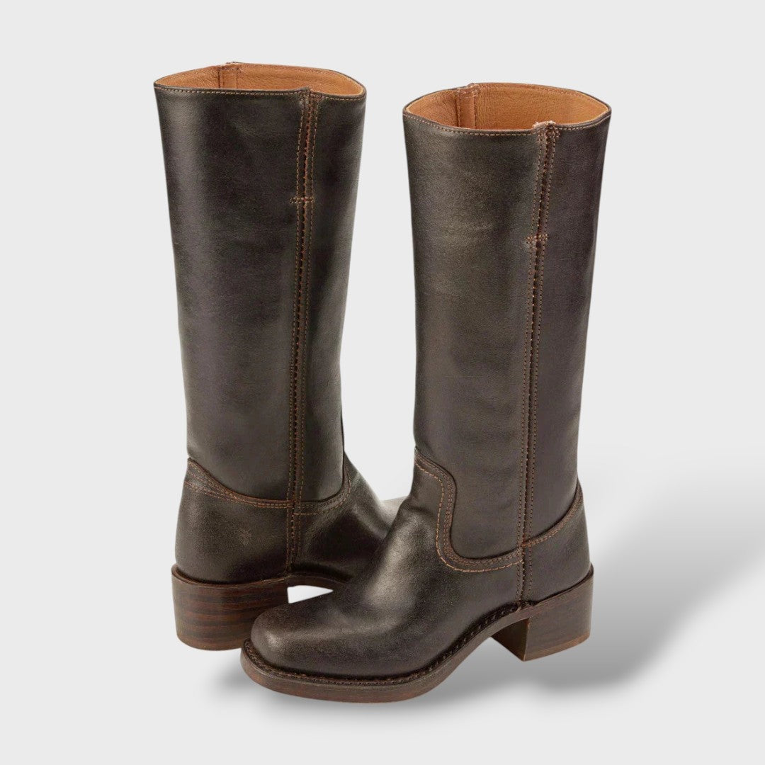 Botas Camperas de Piel Caña Alta