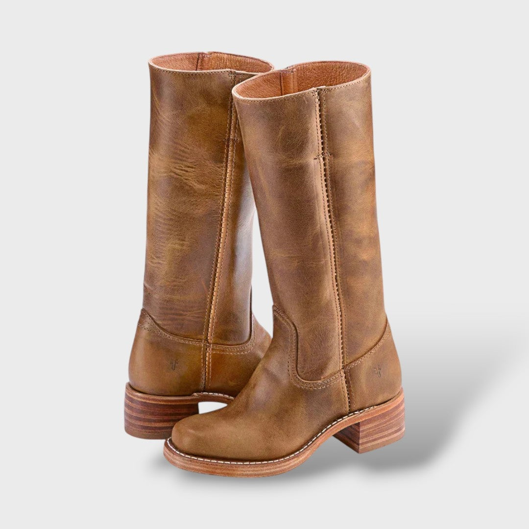 Botas Camperas de Piel Caña Alta