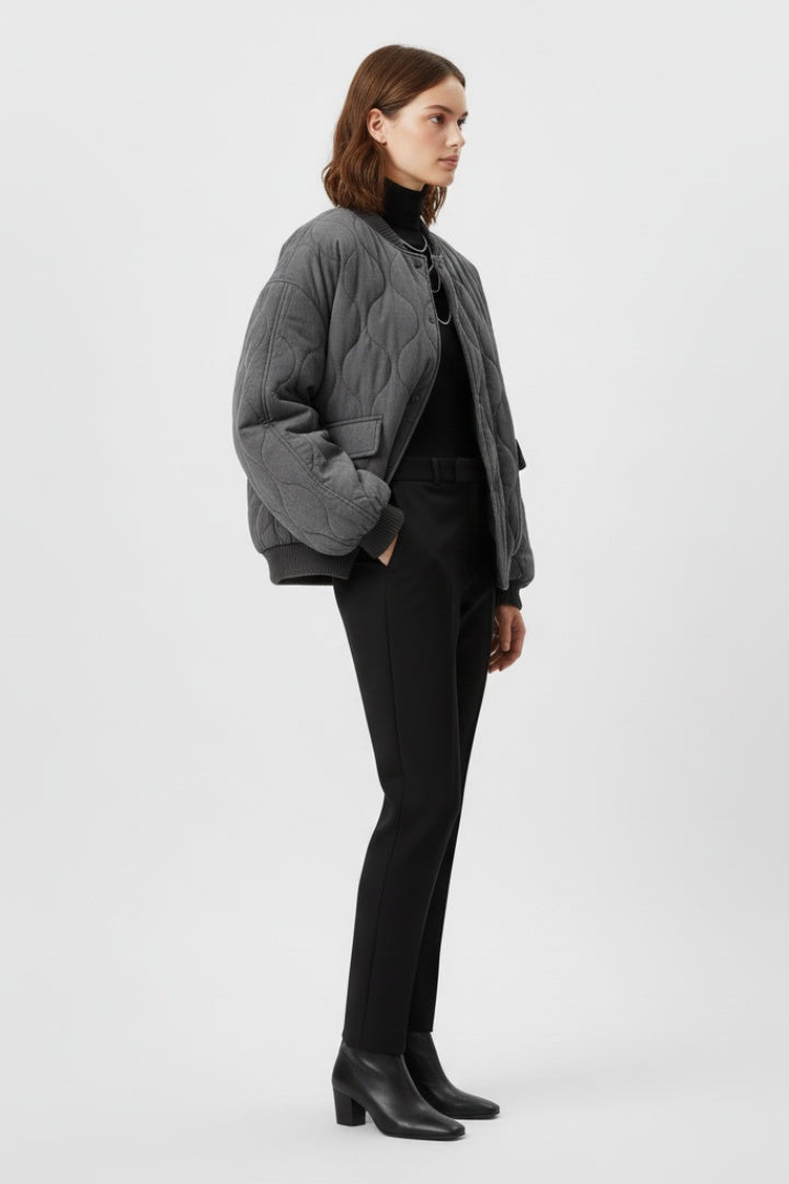 Chaqueta Bomber Acolchada Oversize para Mujer