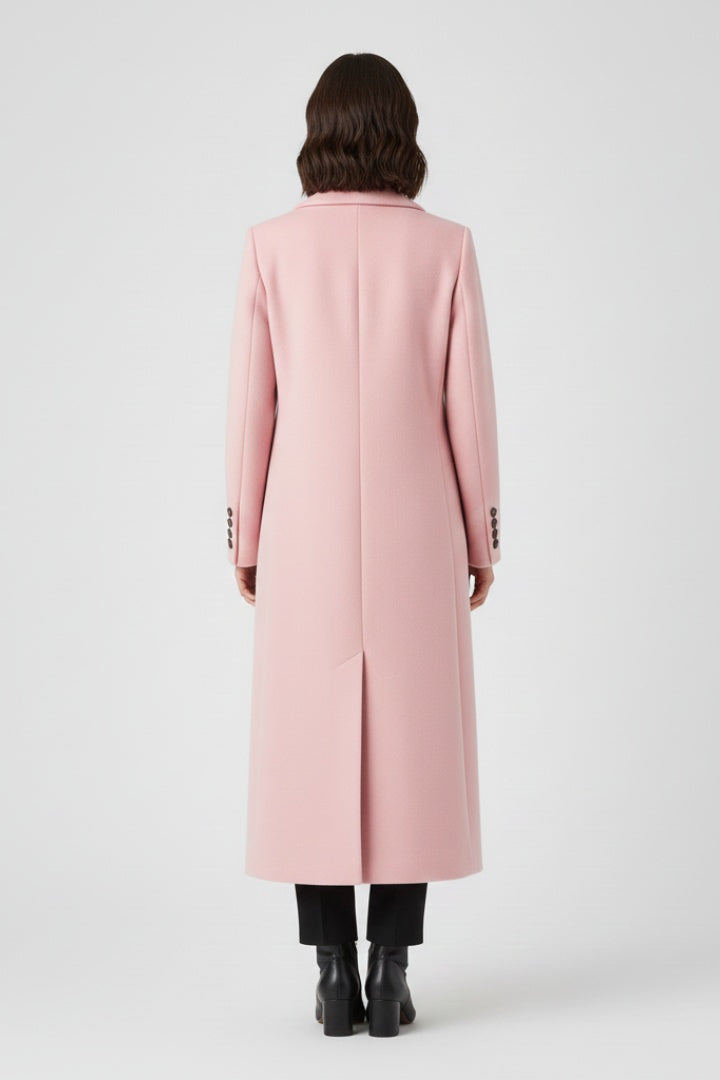 Peacoat de Paño Largo, Doble Botonadura