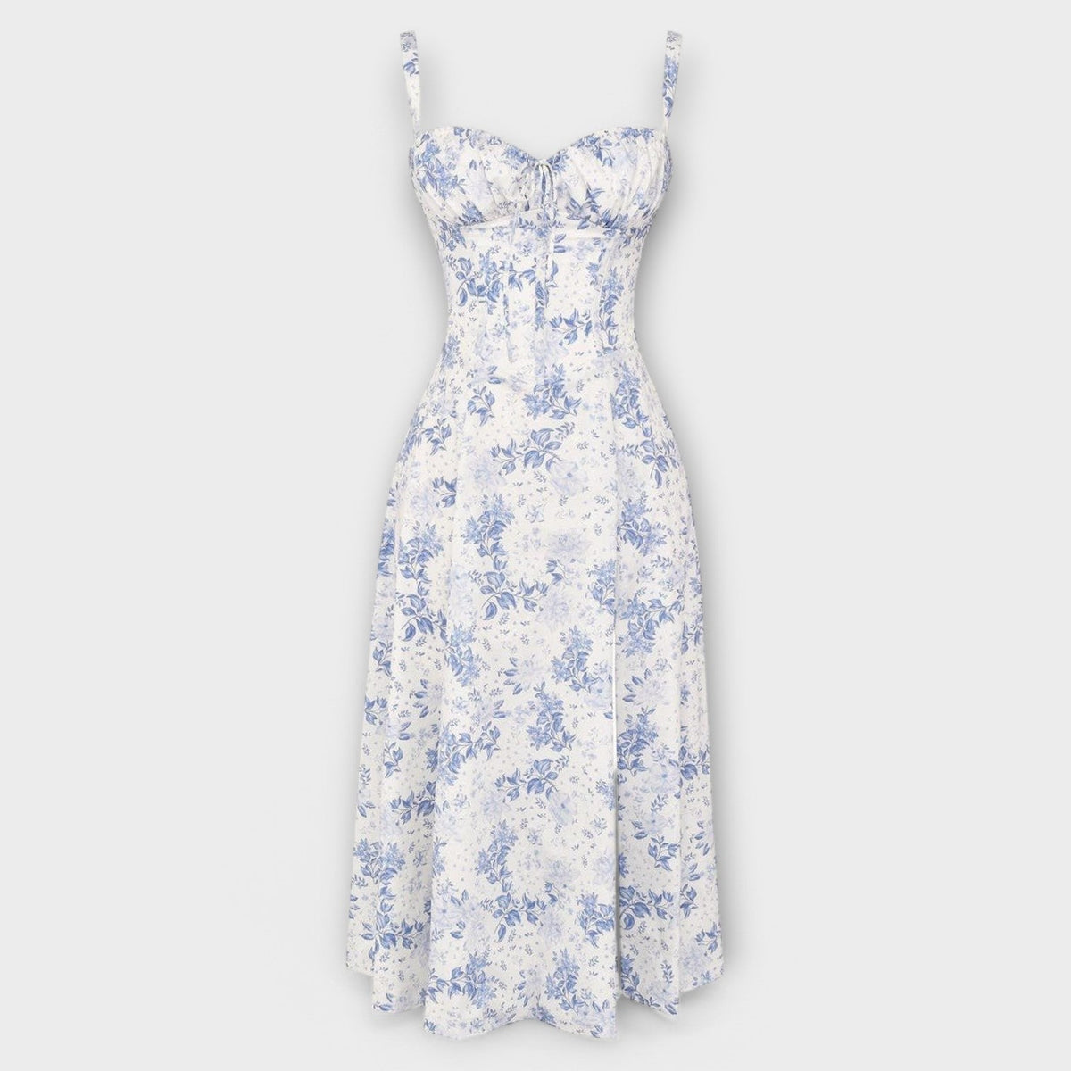 Vestido Midi con Diseño de Corsé