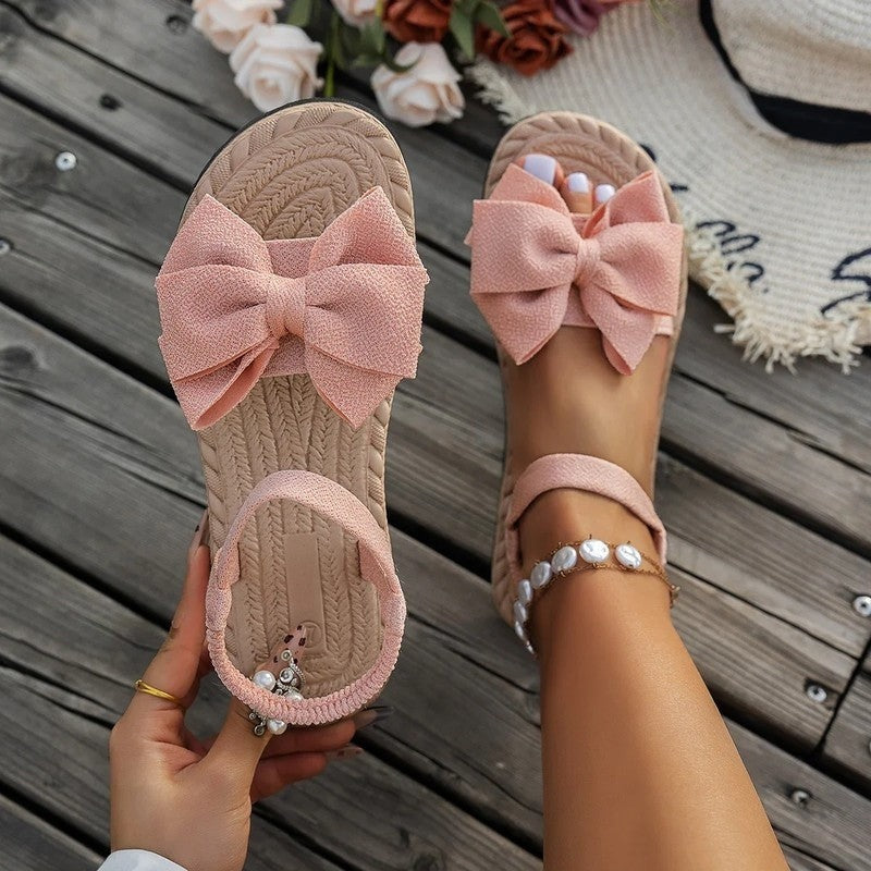 Chanclas Playa con Lazo Suela Acolchada
