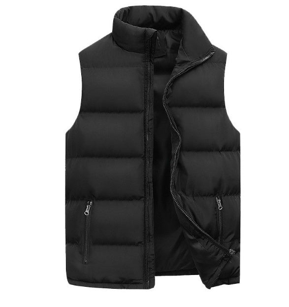 Chaleco Acolchado sin Mangas para Hombre, Cremallera
