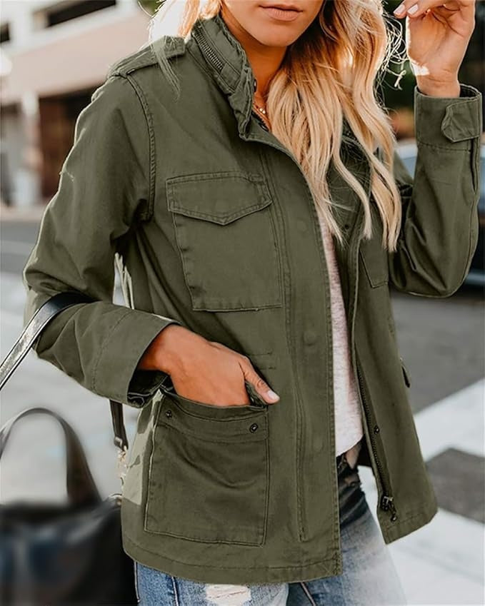 Chaqueta Militar Utilitaria, Múltiples Bolsillos