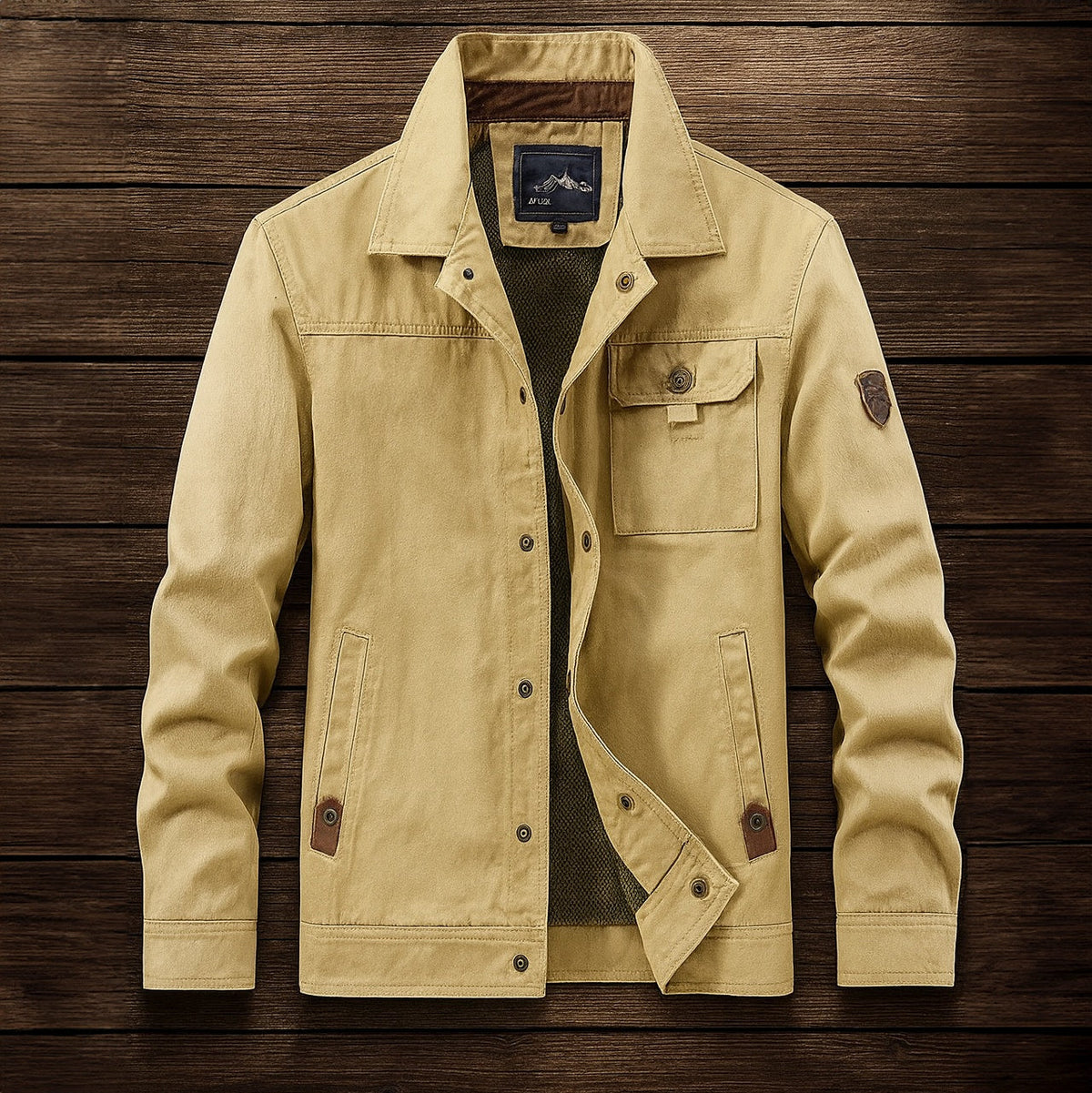 Chaqueta Militar de Algodón para Hombre, Multibolsillos