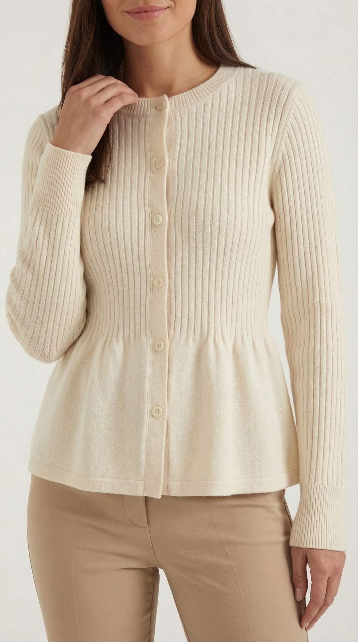 Cardigan Diana con Volantes y Botones