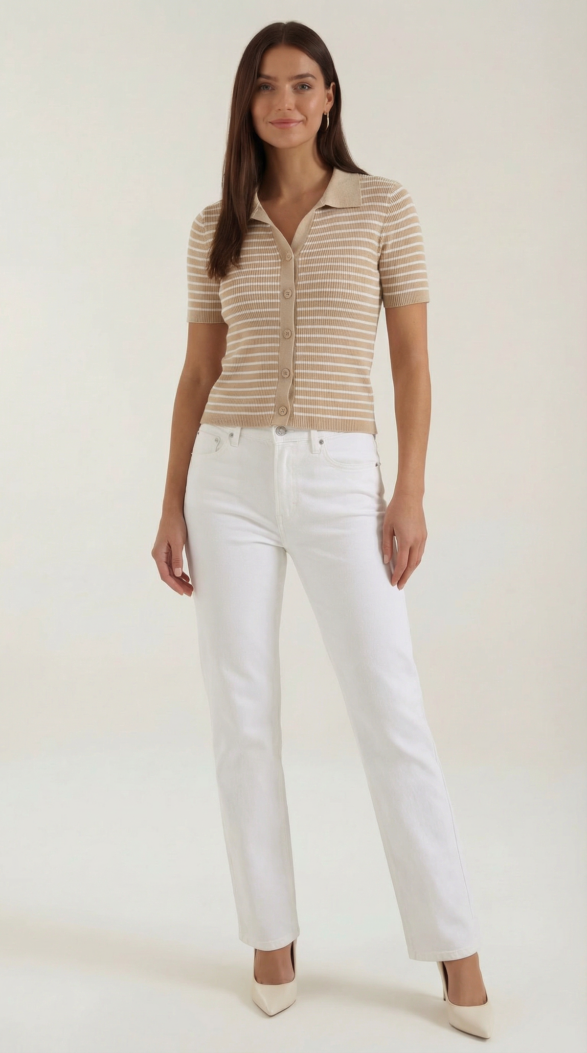Rayado Polo Top Edith