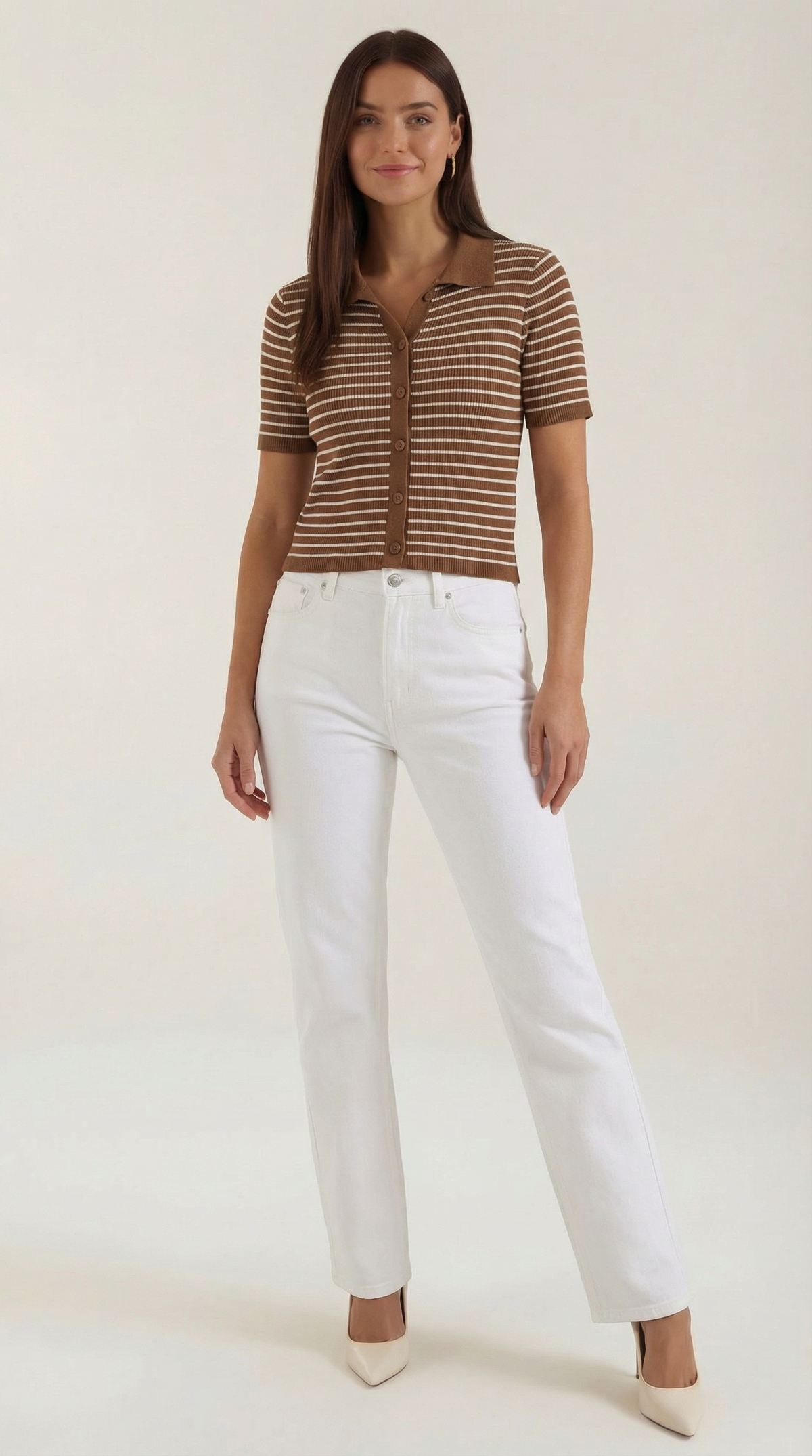 Rayado Polo Top Edith