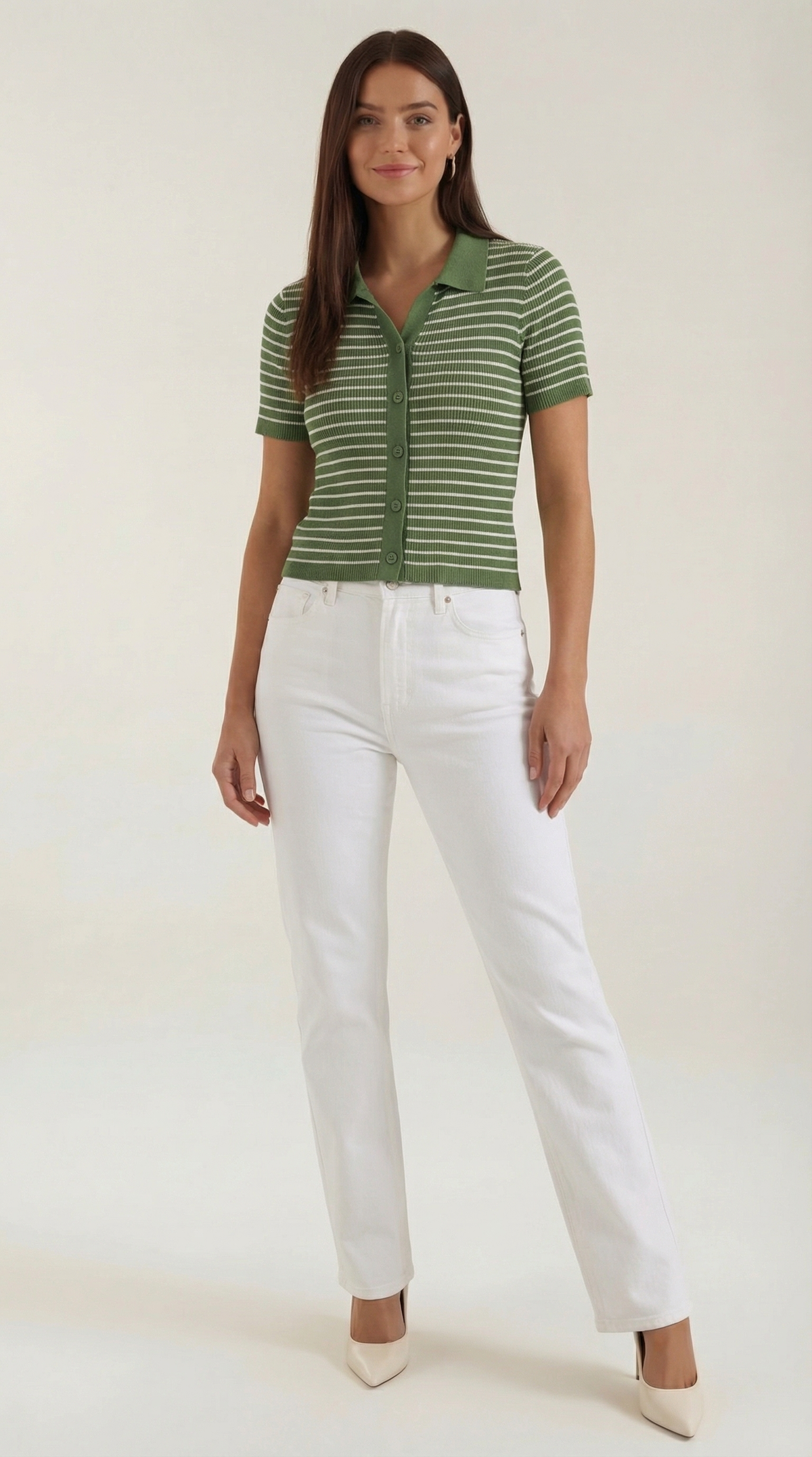 Rayado Polo Top Edith