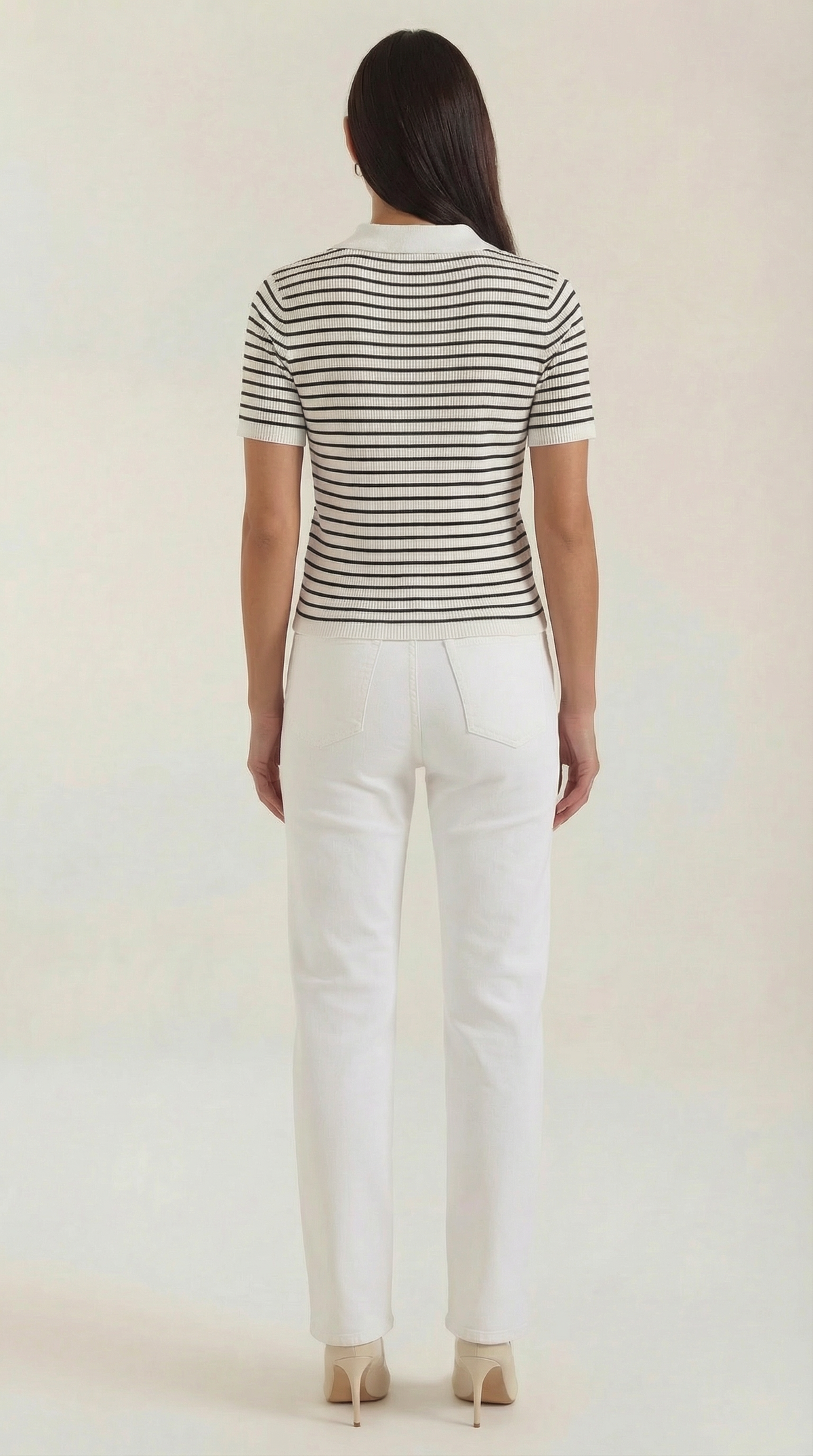 Rayado Polo Top Edith