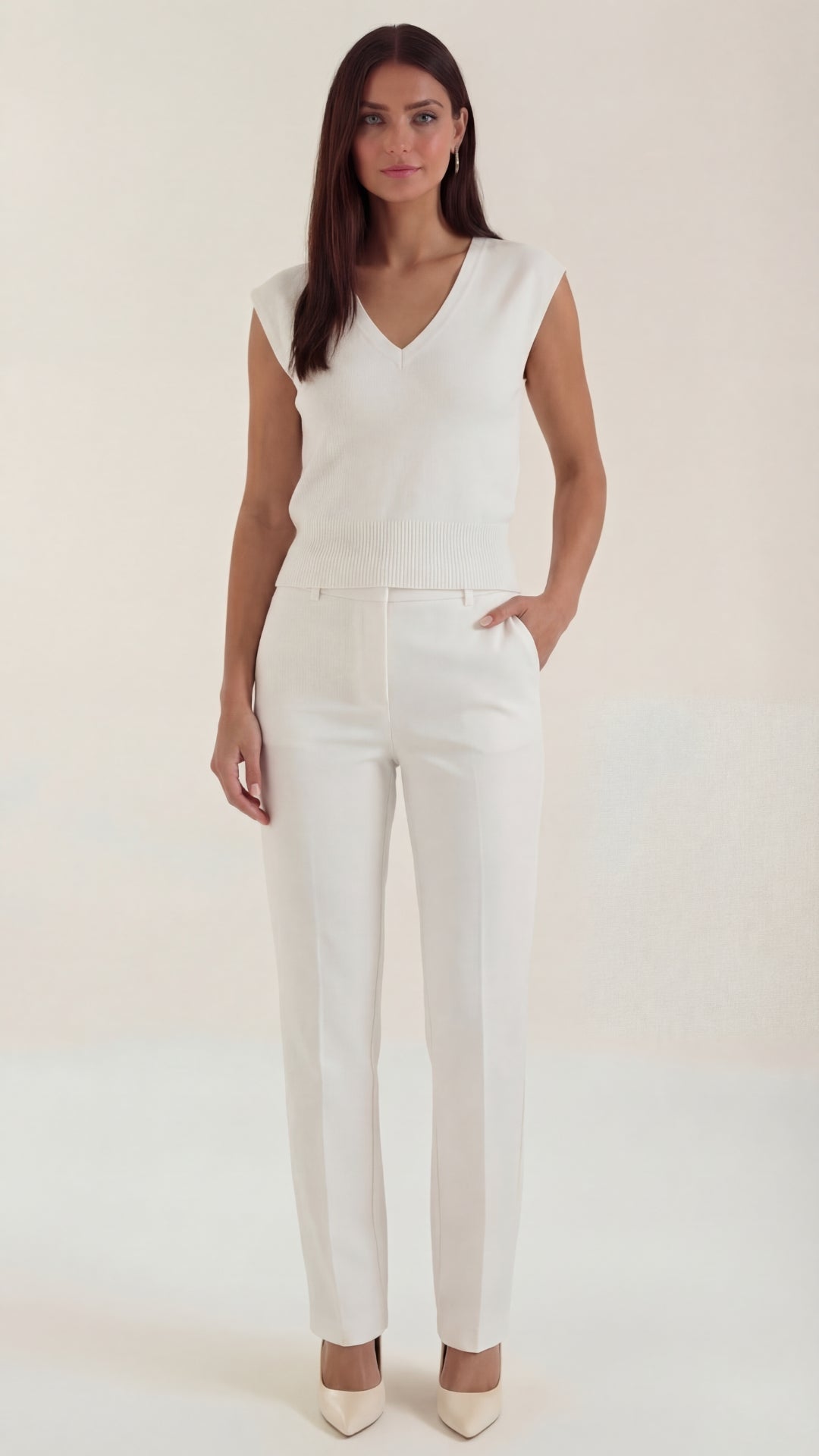 Blusa Kim con escote en V