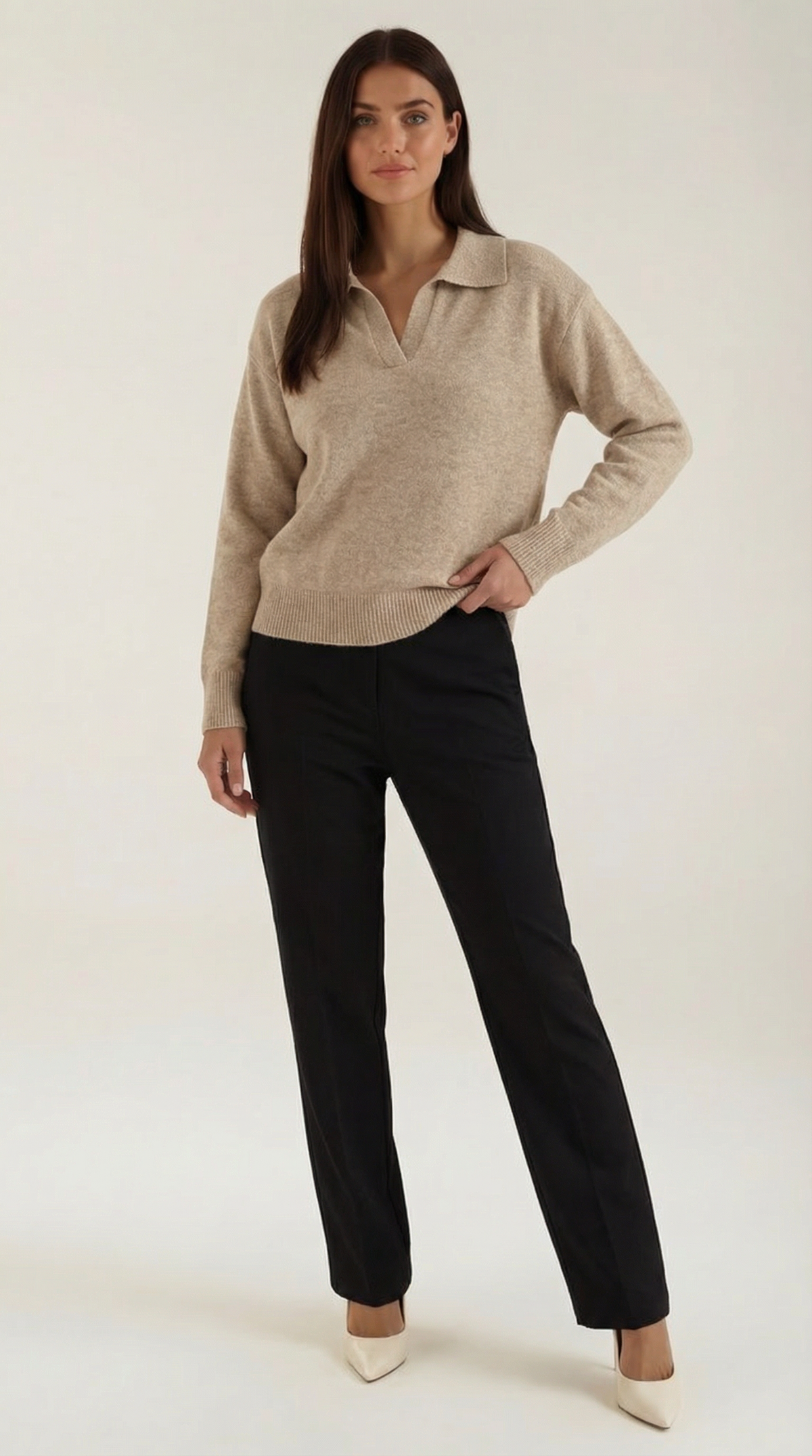 Polo Casual 'Margaret' con Escote en V