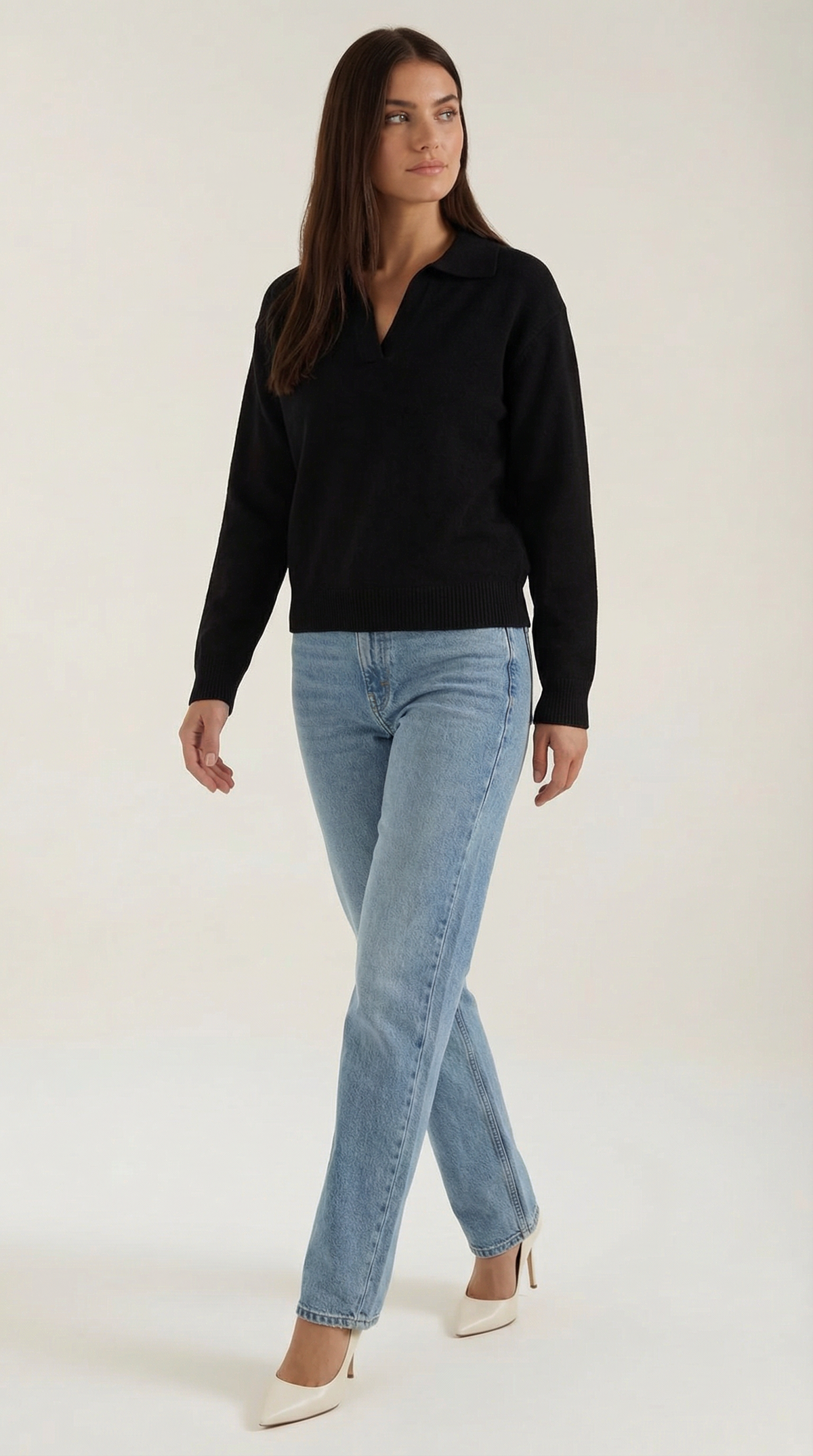 Polo Casual 'Margaret' con Escote en V