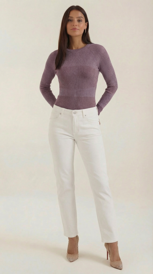 Blusa de Manga Larga Rizada Samantha