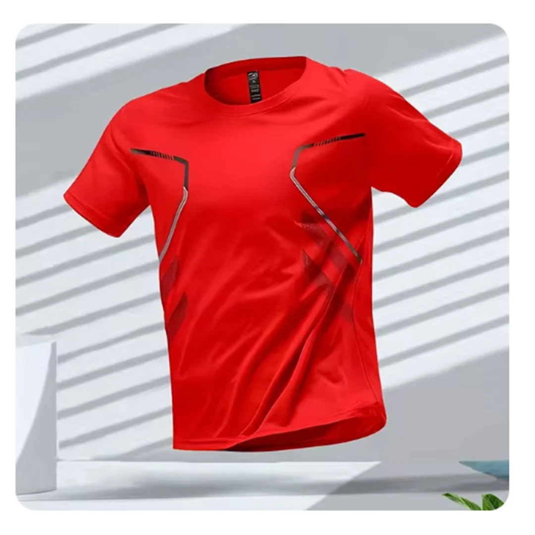 Camiseta Deportiva Running Manga Corta Transpirable