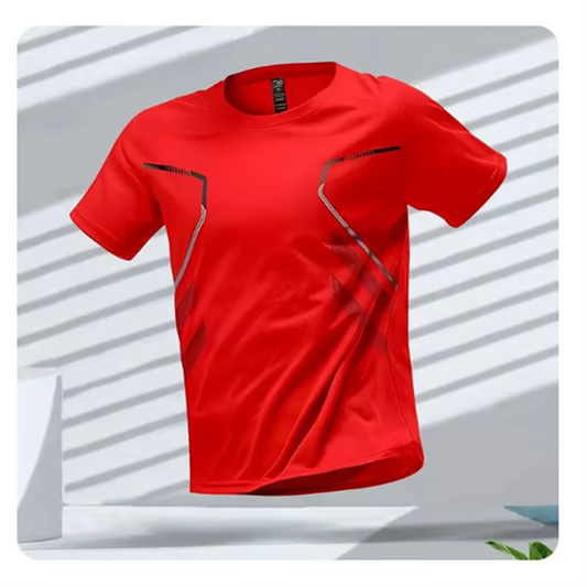 Camiseta Deportiva Running Manga Corta Transpirable
