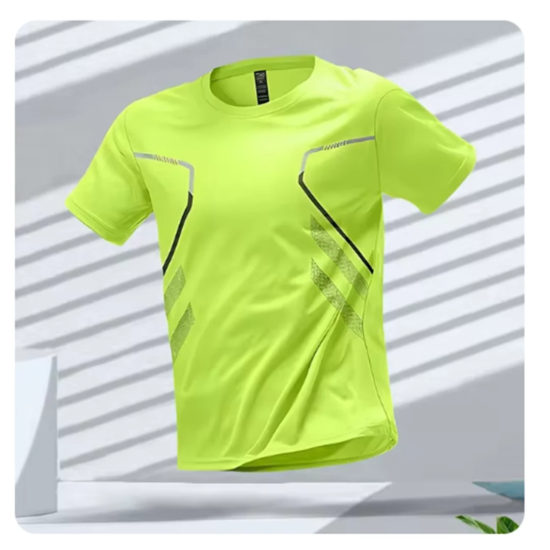 Camiseta Deportiva Running Manga Corta Transpirable
