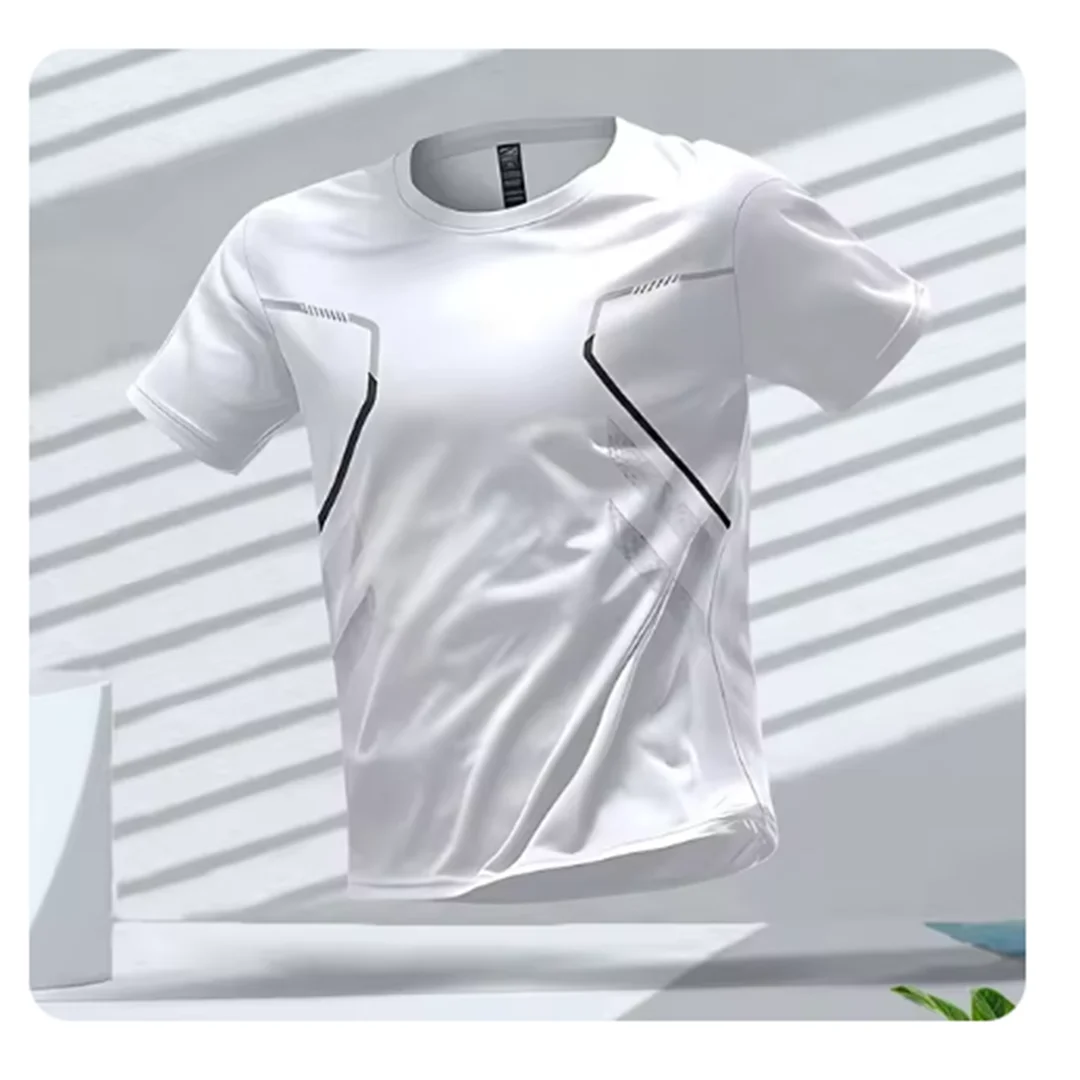 Camiseta Deportiva Running Manga Corta Transpirable