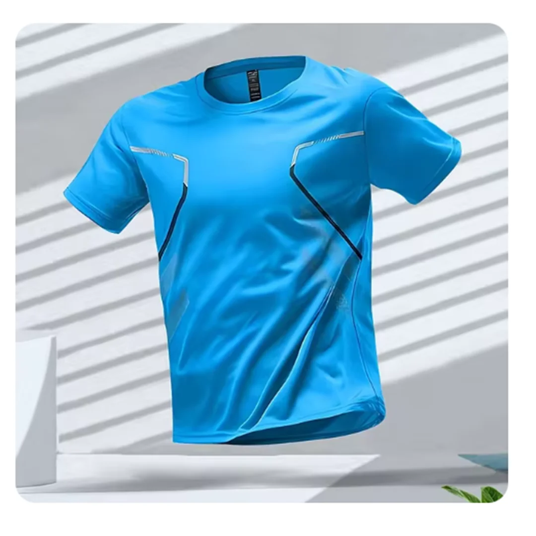 Camiseta Deportiva Running Manga Corta Transpirable