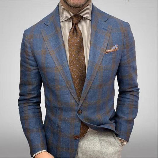 Blazer de Cuadros Slim Fit
