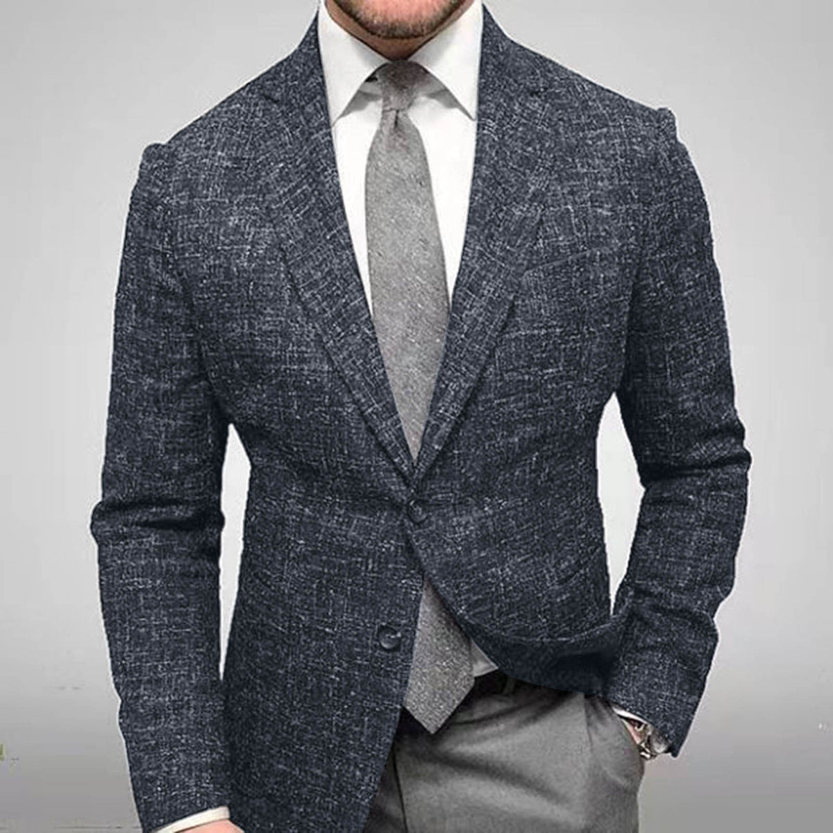 Blazer de Cuadros Slim Fit