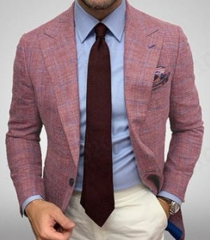 Blazer de Cuadros Slim Fit