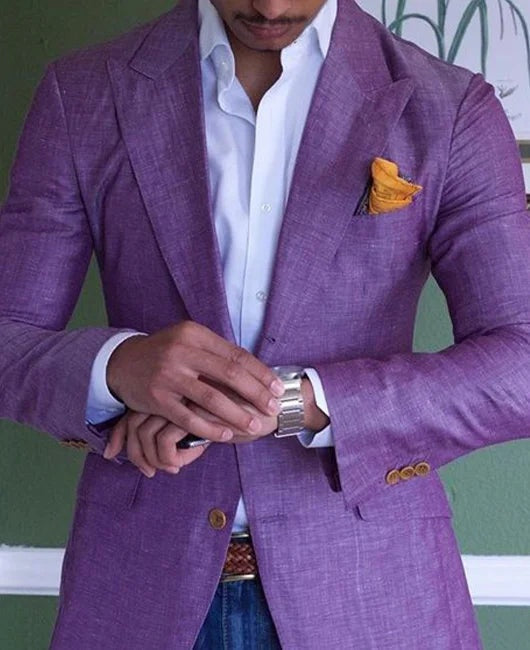 Blazer de Cuadros Slim Fit